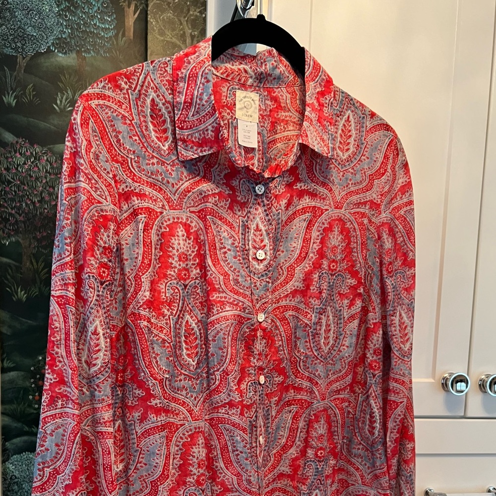 J.CREW Silk cotton blend.
